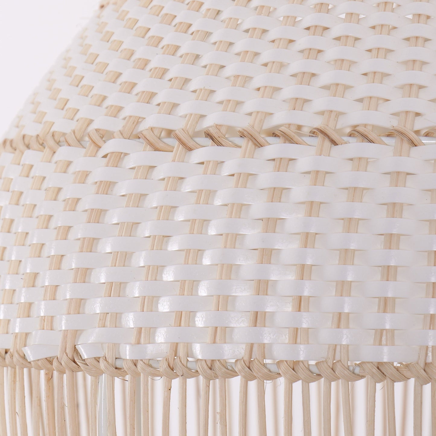 Living Nest UK Handwoven Rattan Pendant Light for Kitchen and Boho-Style Interiors Living Nest UK