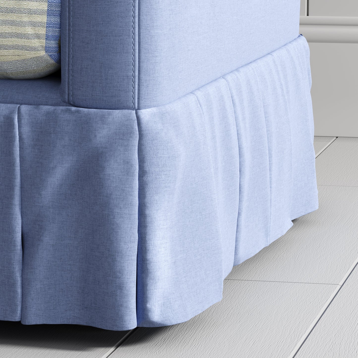 Cottonfy Country Check Sofa with Removable Skirted Covers Living and Home