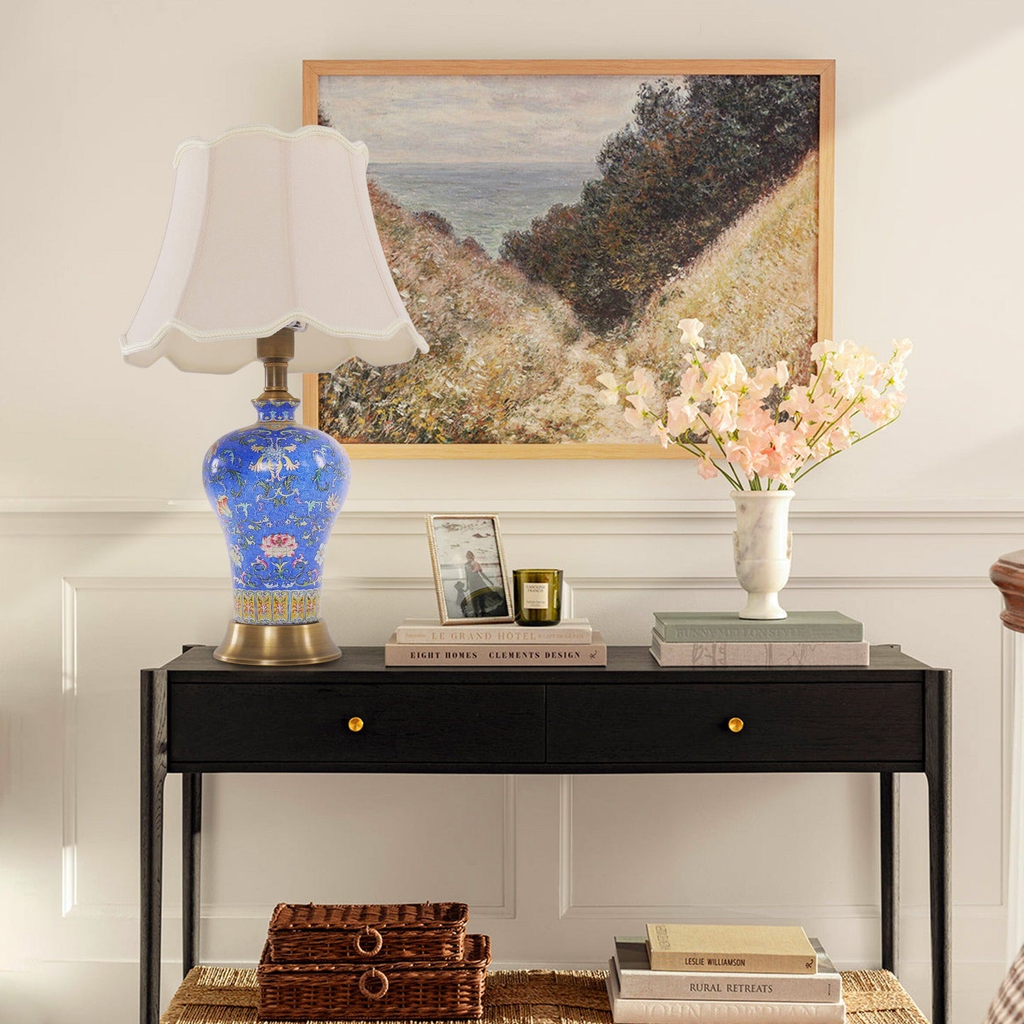 Lightsin Elegant Handcrafted Ceramic Table Lamp Collection with Floral Design Lightsin UK