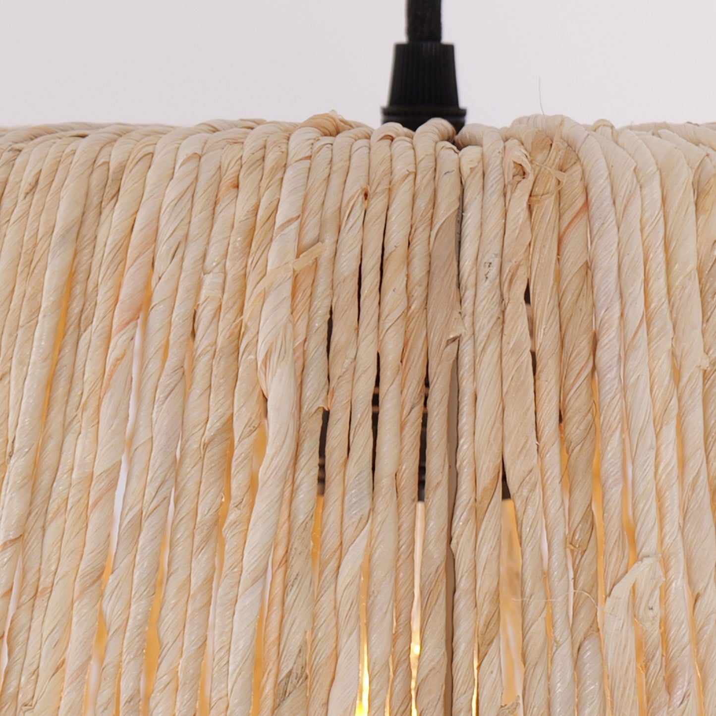 Living Nest UK Rustic Hemp Rope Woven Pendant Light for Cozy Interiors Living Nest UK