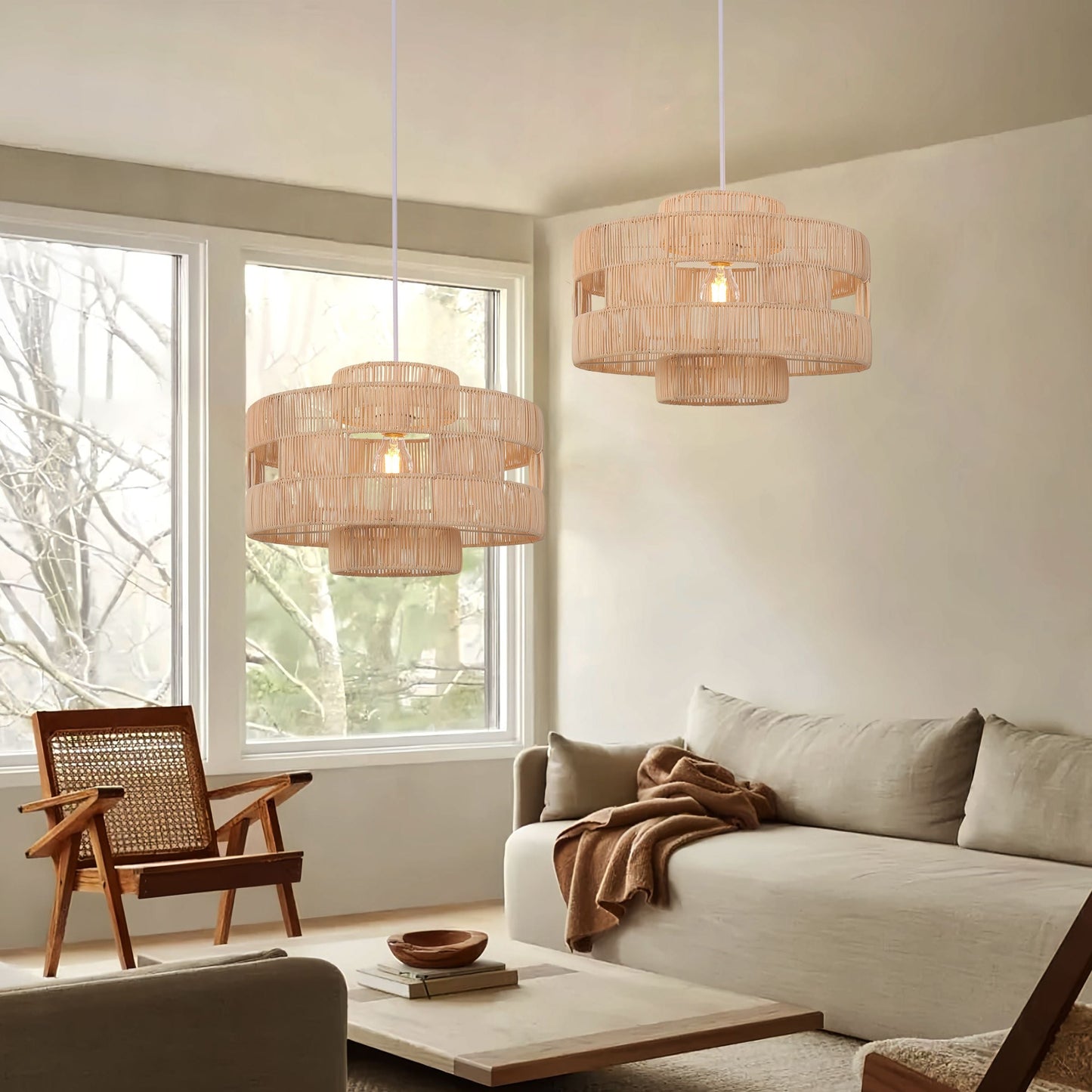 Lightsin Handcrafted Rattan Pendant Lamp for a Warm Touch Lightsin UK