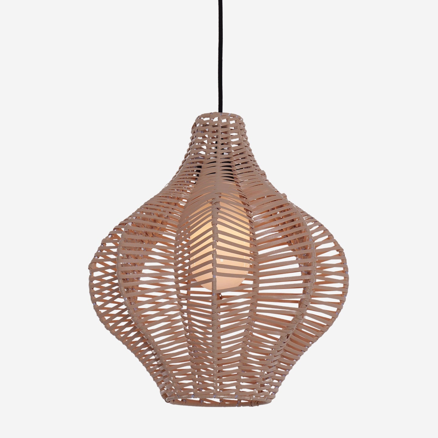Lightsin Minimalist Handmade Wooden Rattan Pendant Light Lightsin UK