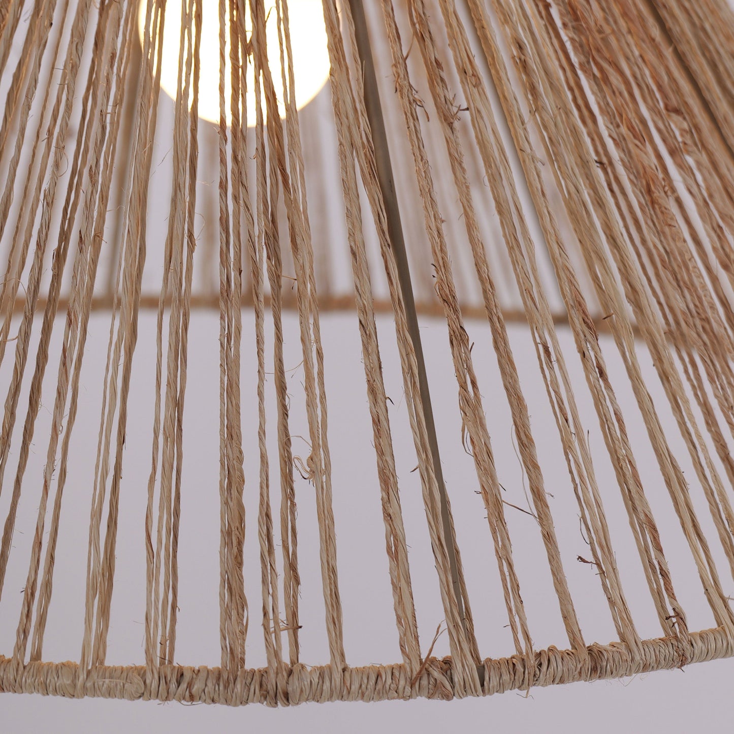 Living Nest UK Handcrafted Paper Rope Pendant Light for Cozy Living Spaces Living Nest UK
