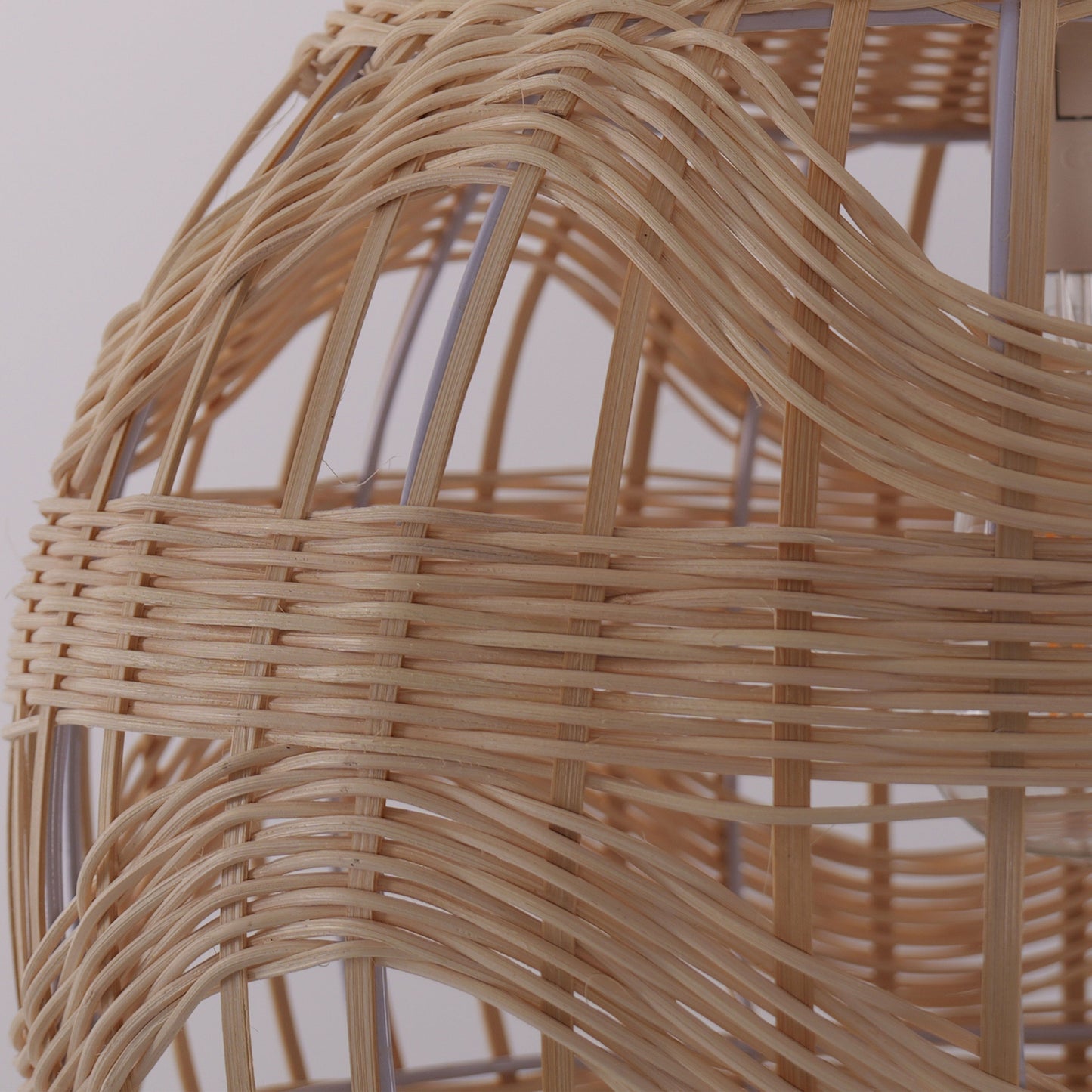 Lightsin Boho-Chic Handcrafted Rattan Pendant Light with Warm Ambient Glow Lightsin UK
