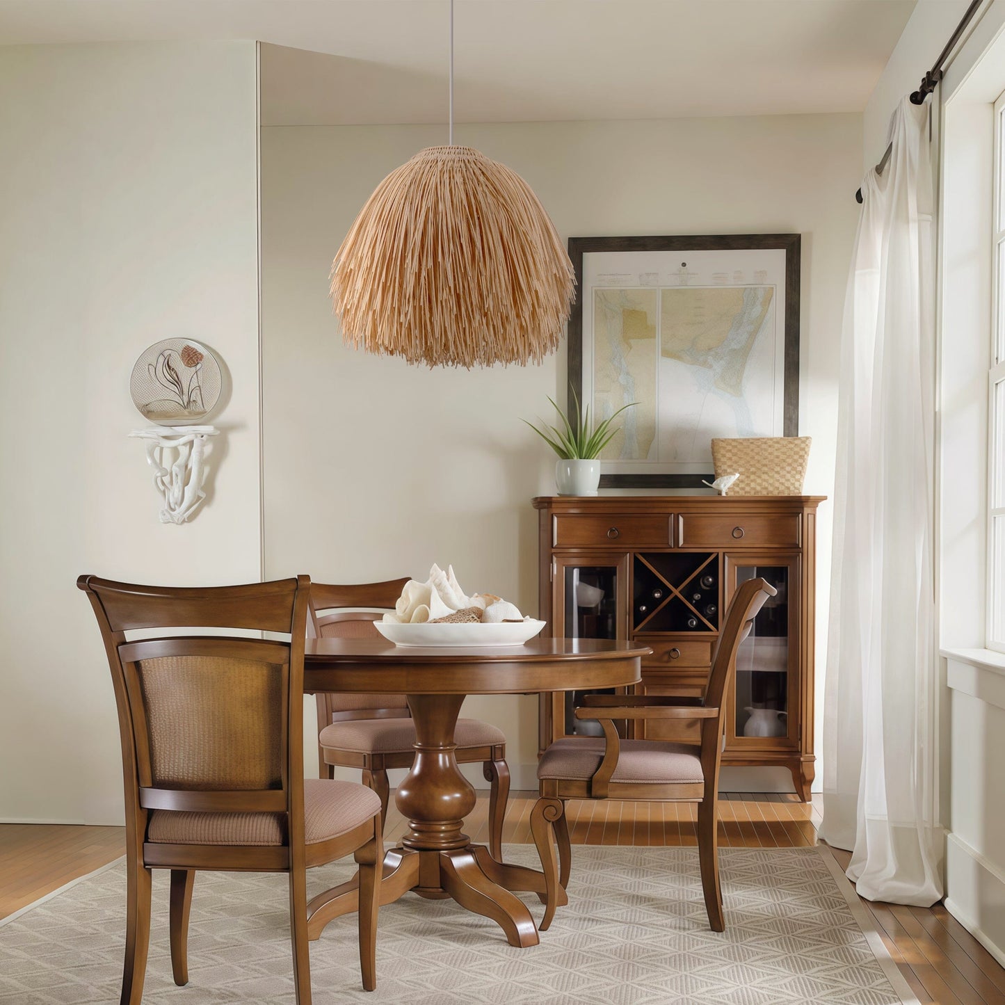 Lightsin Japanese Scarecrow Rattan Pendant Light Lightsin UK