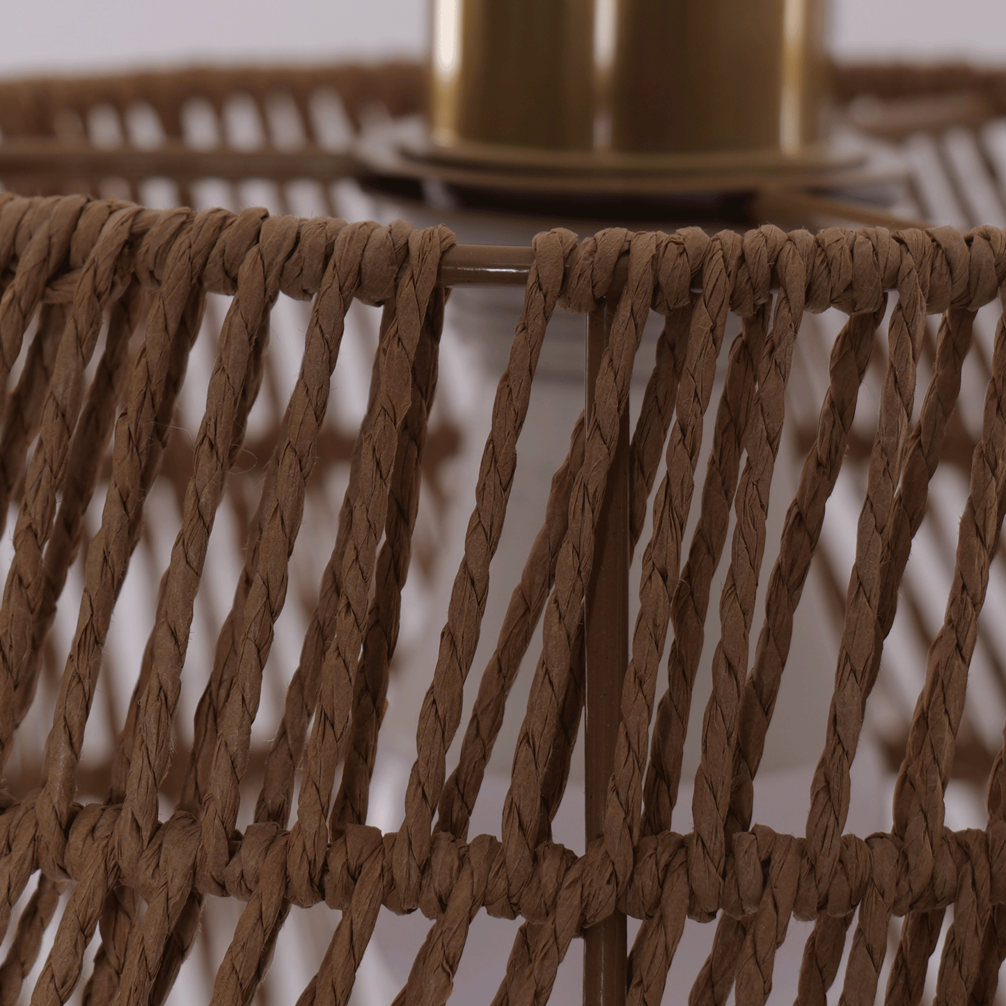 Lightsin Handcrafted Warm Rustic Paper Rope Pendant Light Lightsin UK