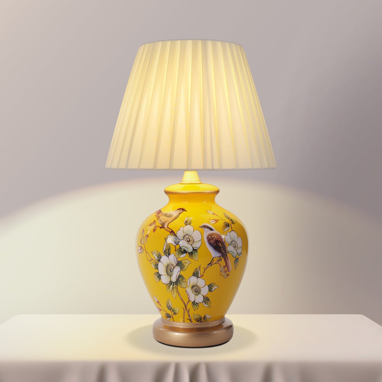 Chinoiserie Hand-Painted Ceramic Table Lamp Collection