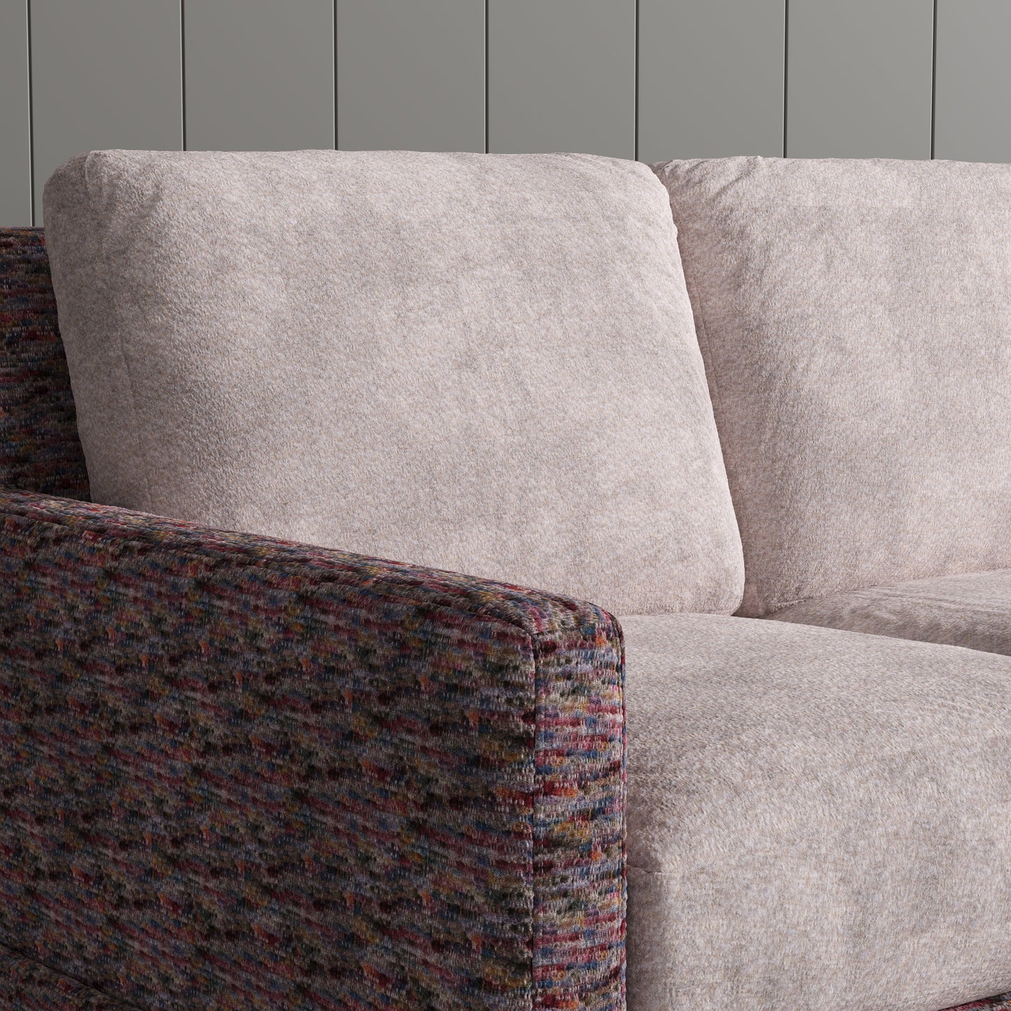 Cottonfy Country Check Sofa with Removable Skirted Covers Living and Home