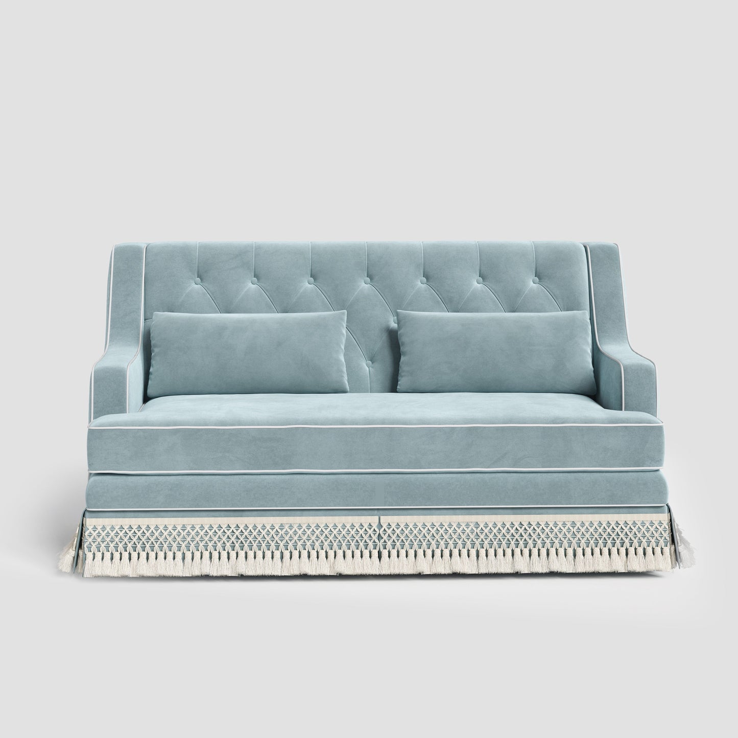 Cottonfy Country Fringe Skirt Sofa for Relaxed Home Living Cottonfy UK
