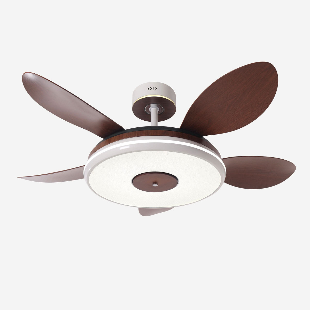 48 inch ceiling fan with dimmable LED light with dimensions shown for installation