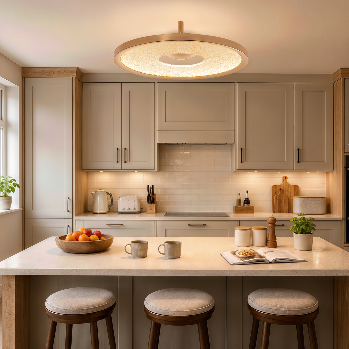 Bark Texture LED Ceiling Light
