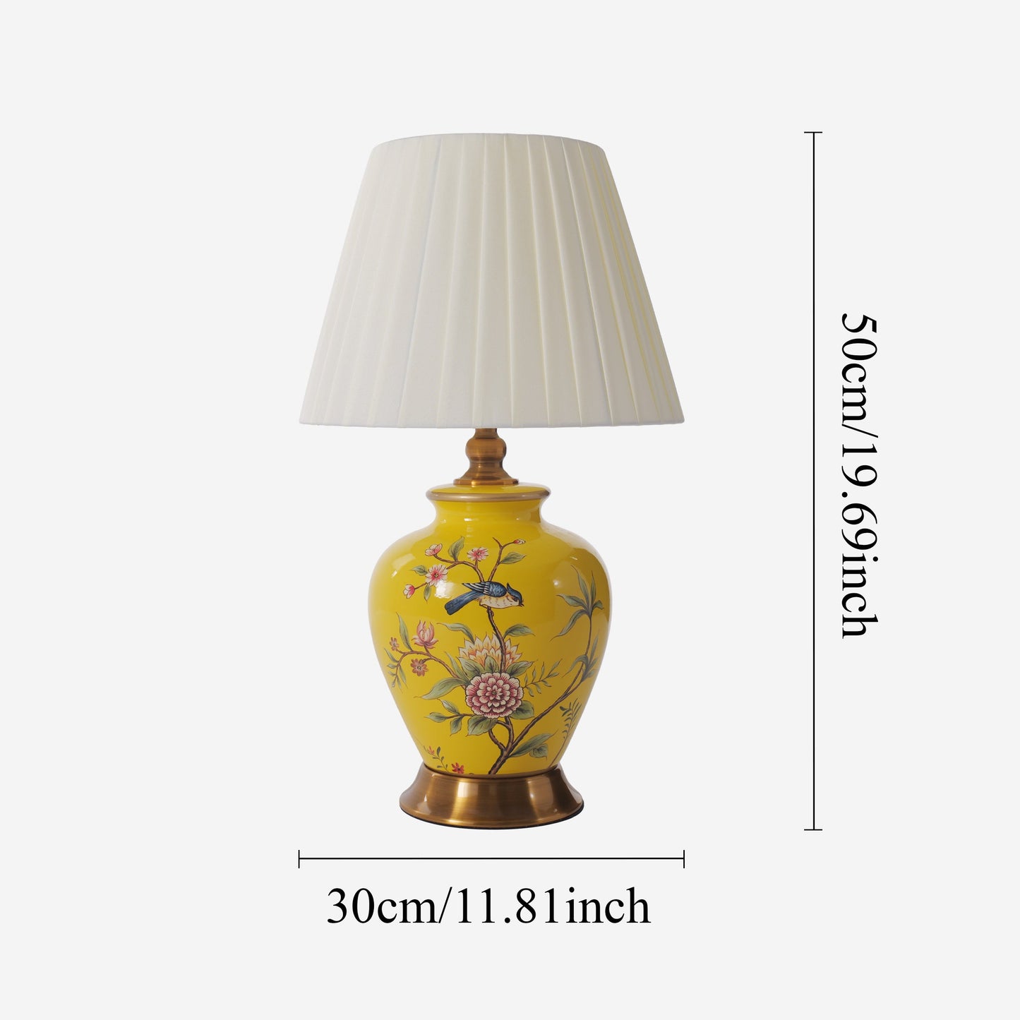 Chinoiserie Hand-Painted Ceramic Table Lamp Collection