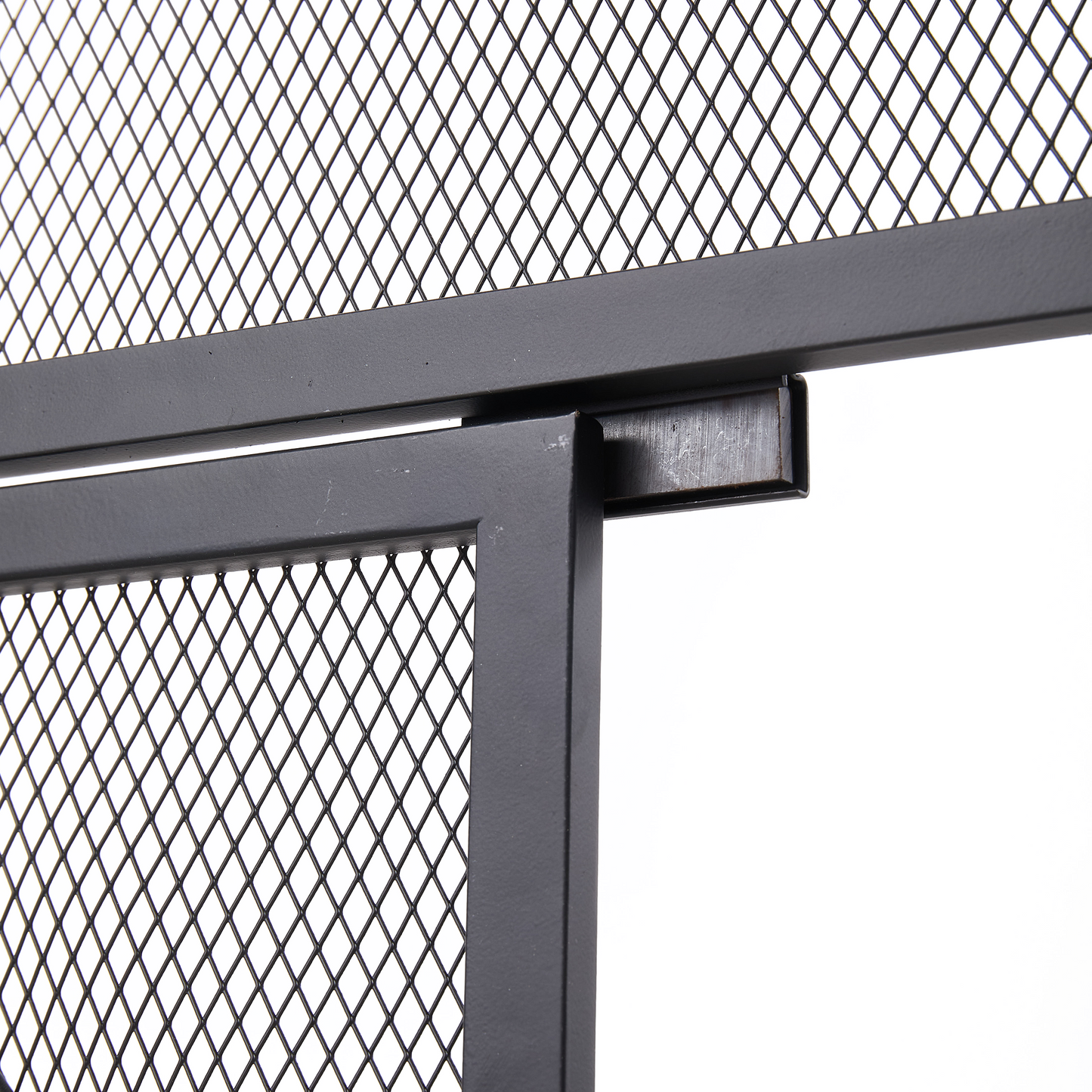 Iron Fireplace Screen Black Powder Coated – 89x25x71.5cm