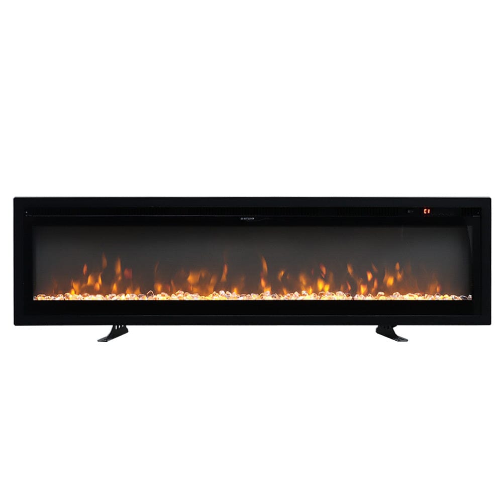 40/50/60 Inch Electric Fireplace 9 Colour LED Flame Effect Heater with Remote Control Freestanding Fireplaces Living and Home