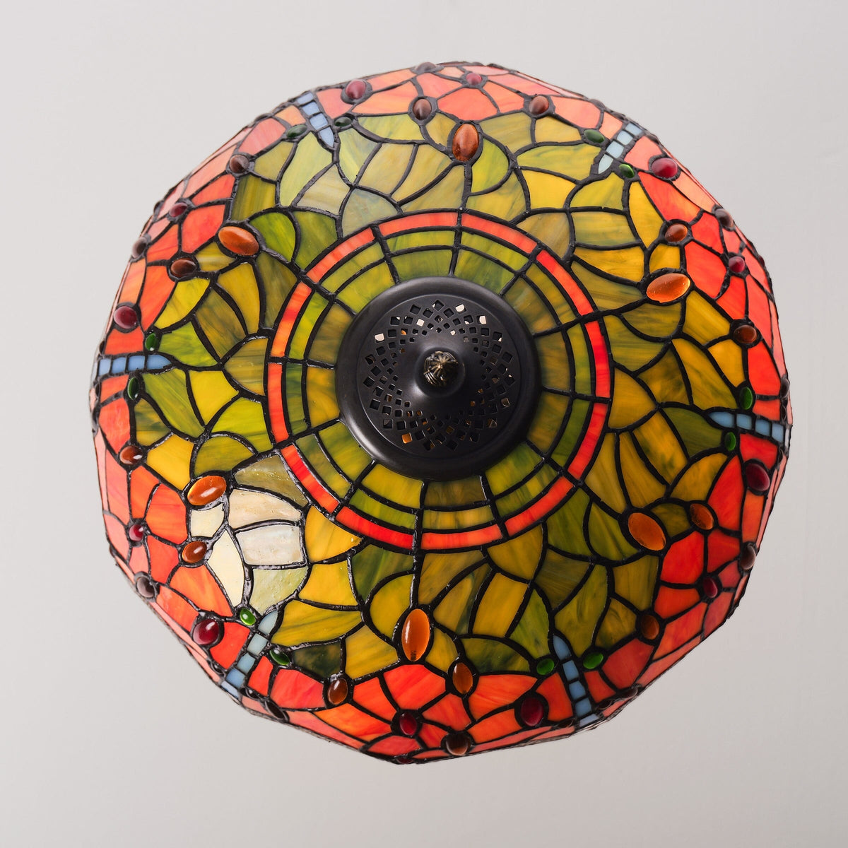 Living Nest UK Tiffany Table Lamp | Handcrafted Stained Glass Dragonfly Series Blue Dragonfly Living Nest UK