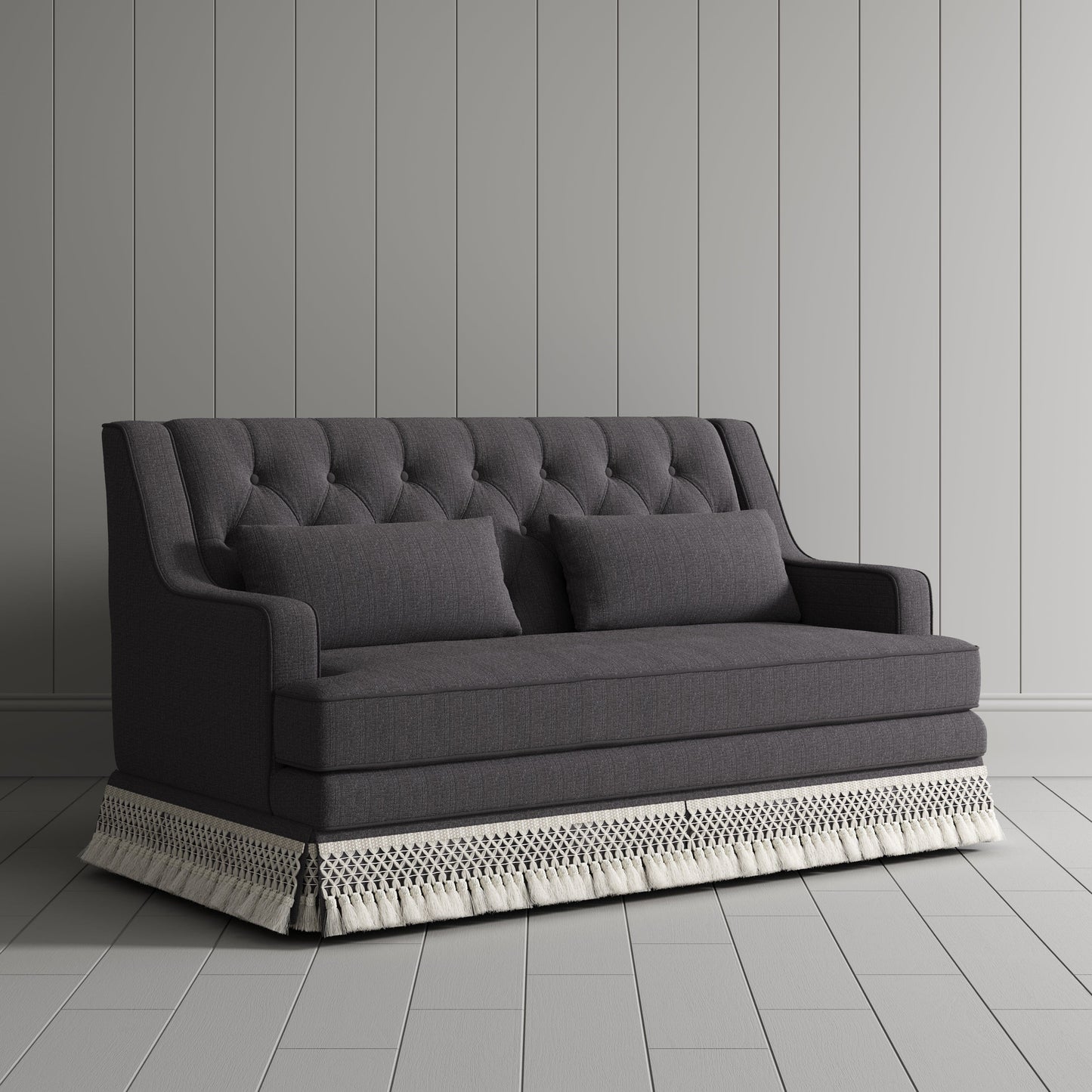 #Colour_Dark Grey Cotton Linen