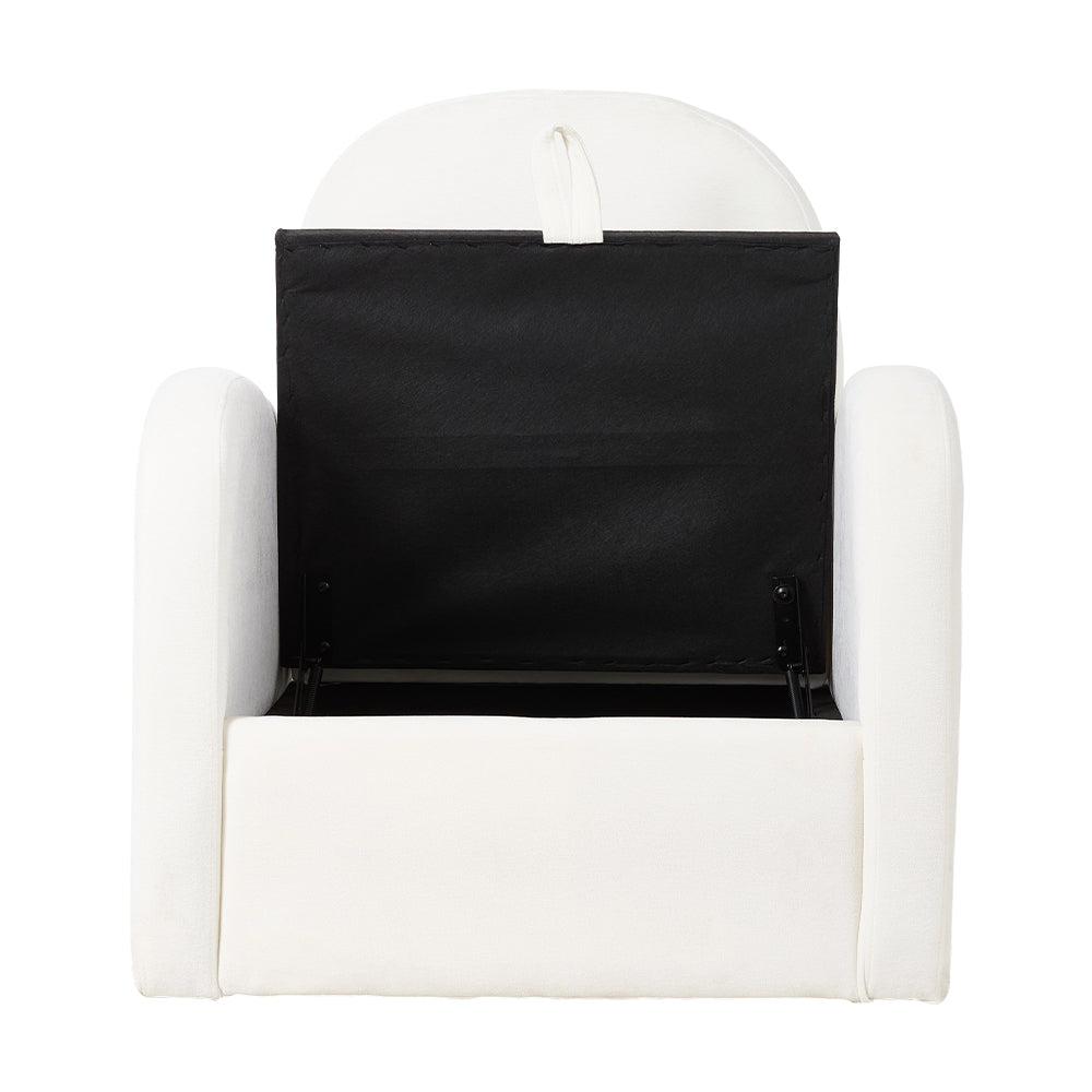 Swivel Chenille Upholstered Single Sofa Armchair