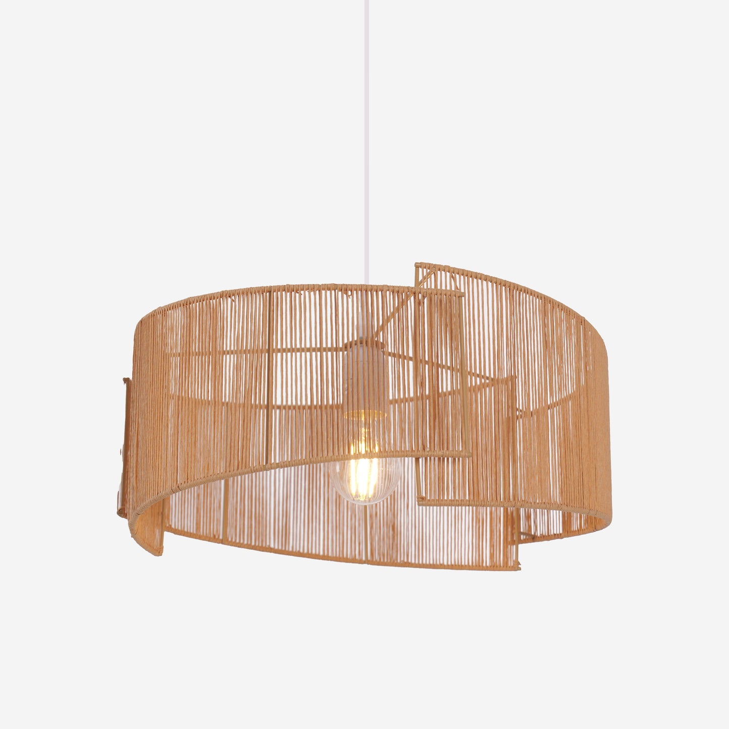 Living Nest UK Twist and Flow Woven Pendant Light for Serene Living Spaces Living Nest UK