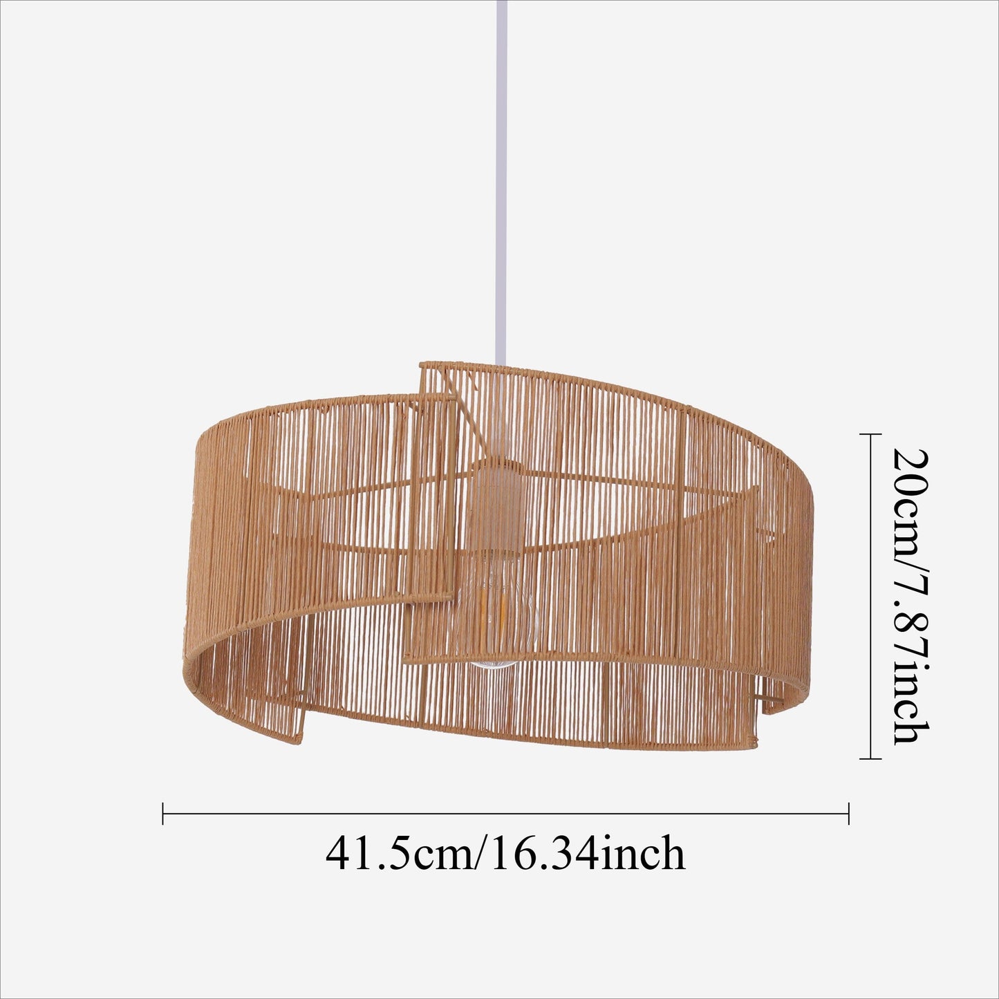 Living Nest UK Twist and Flow Woven Pendant Light for Serene Living Spaces Living Nest UK