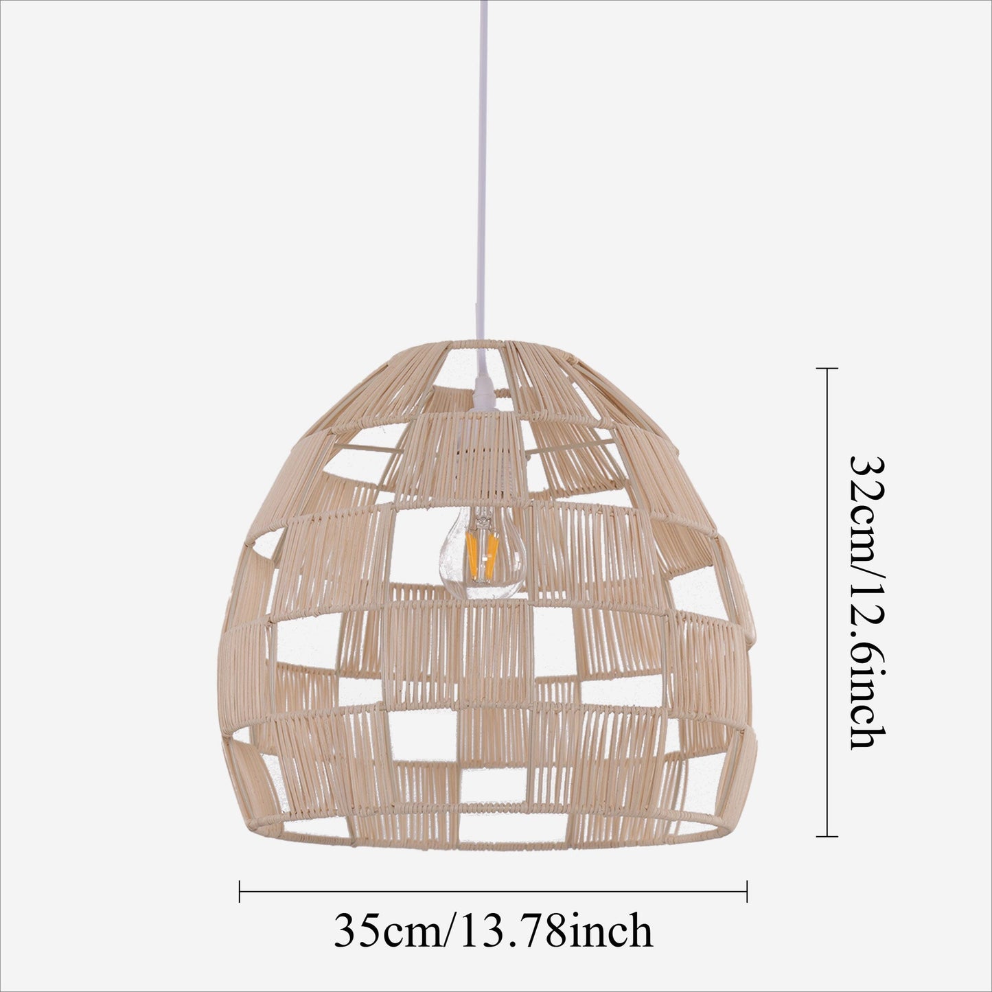 Lightsin Handwoven Rattan Pendant Light for a Warm & Stylish Ambiance Lightsin UK