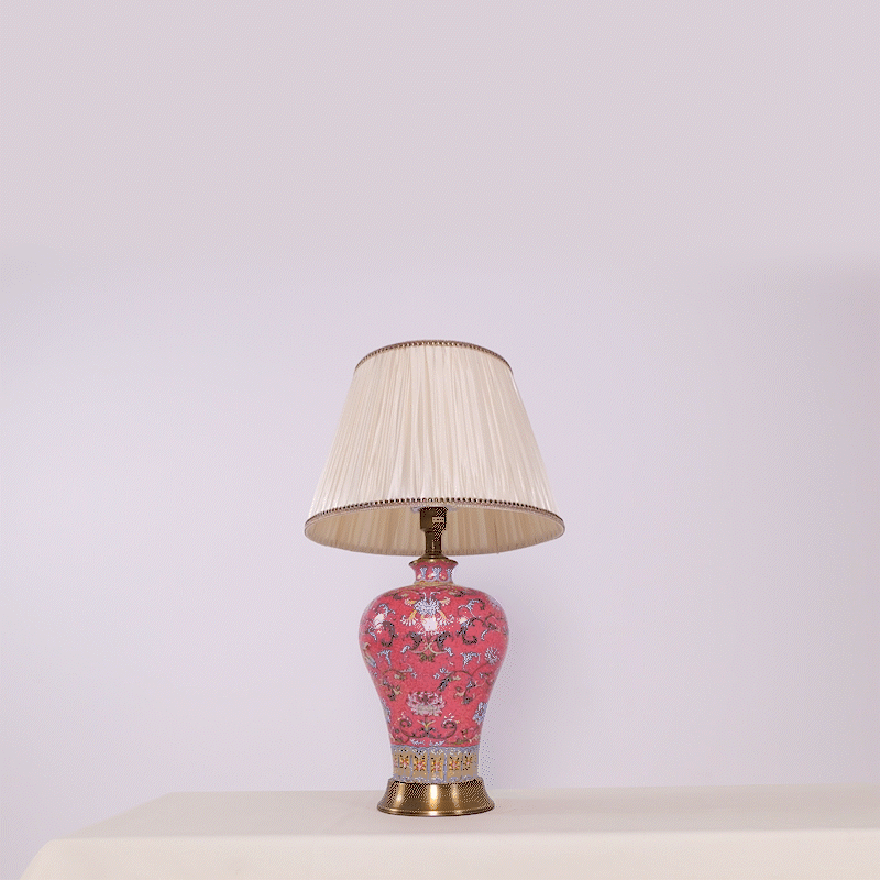 Lightsin Colorful Handcrafted Ceramic Table Lamp - Ideal for Bedroom, Desk & Living Room Lightsin UK