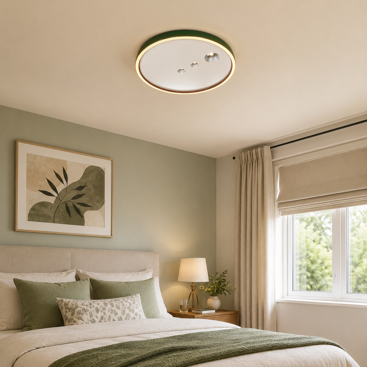 Remote Control LED Ceiling Light with Night Mode