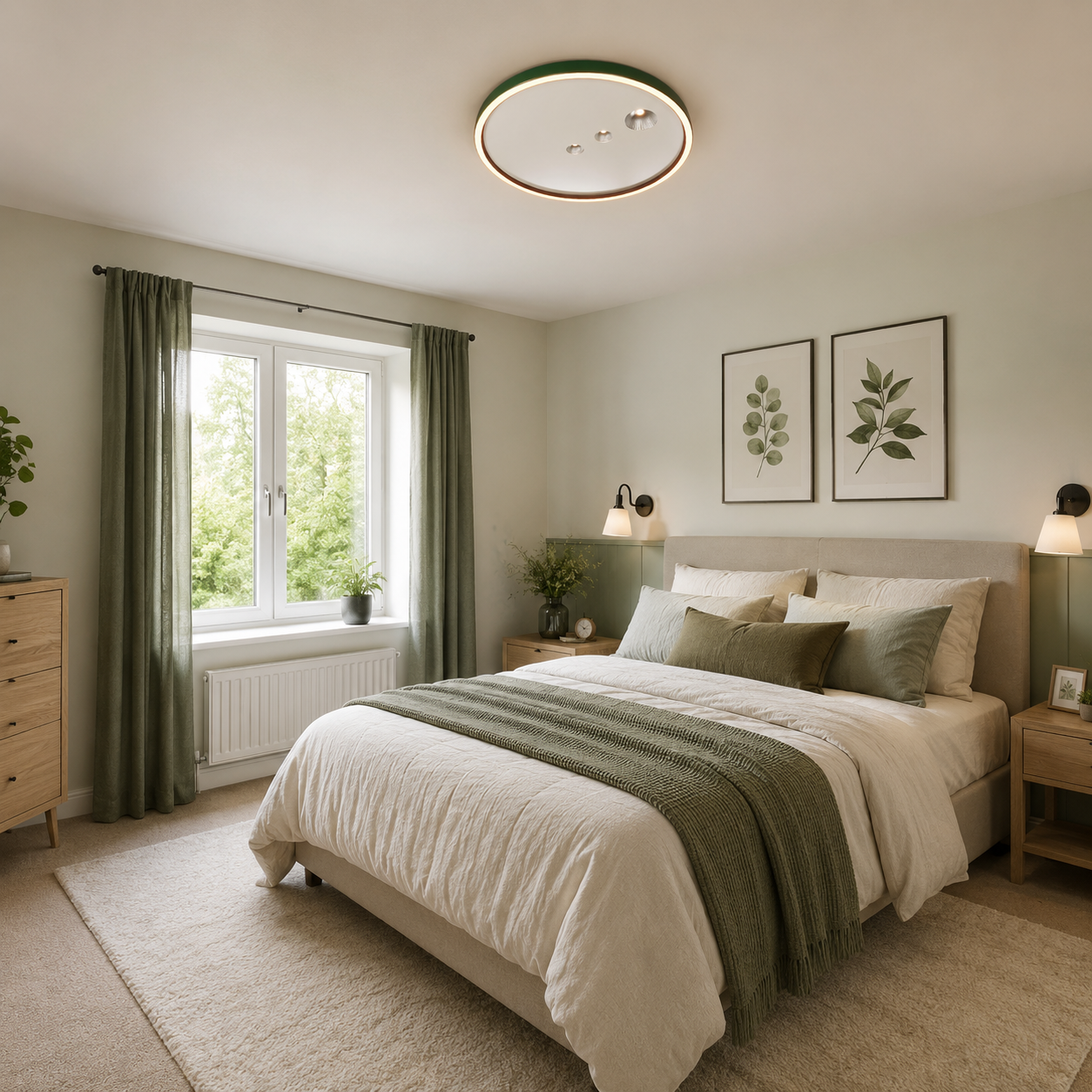 Remote Control LED Ceiling Light with Night Mode
