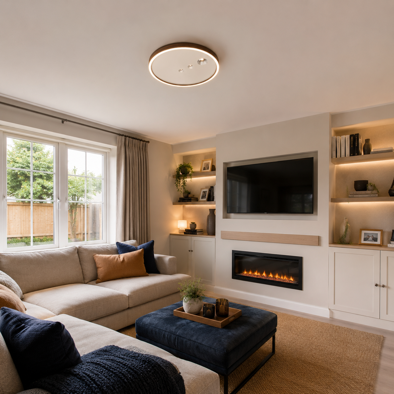 Remote Control LED Ceiling Light with Night Mode