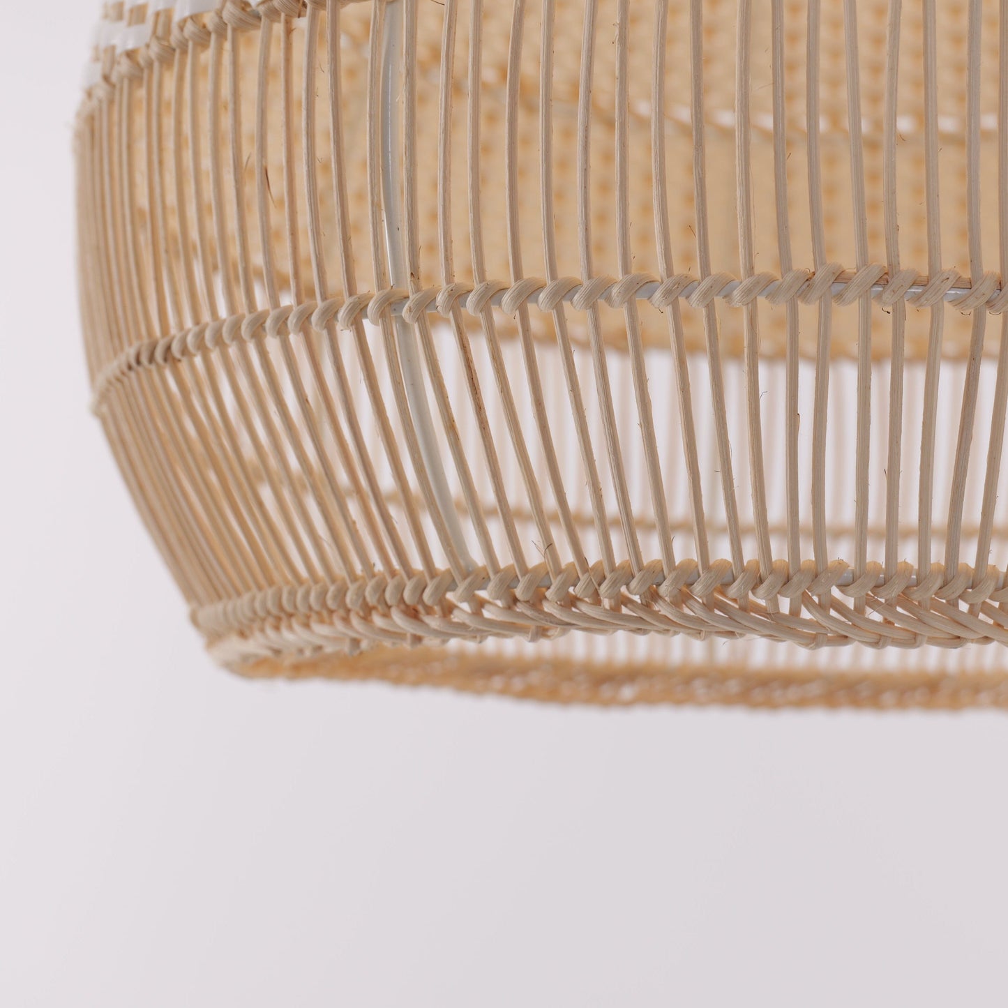 Living Nest UK Handwoven Rattan Pendant Light for Kitchen and Boho-Style Interiors Living Nest UK