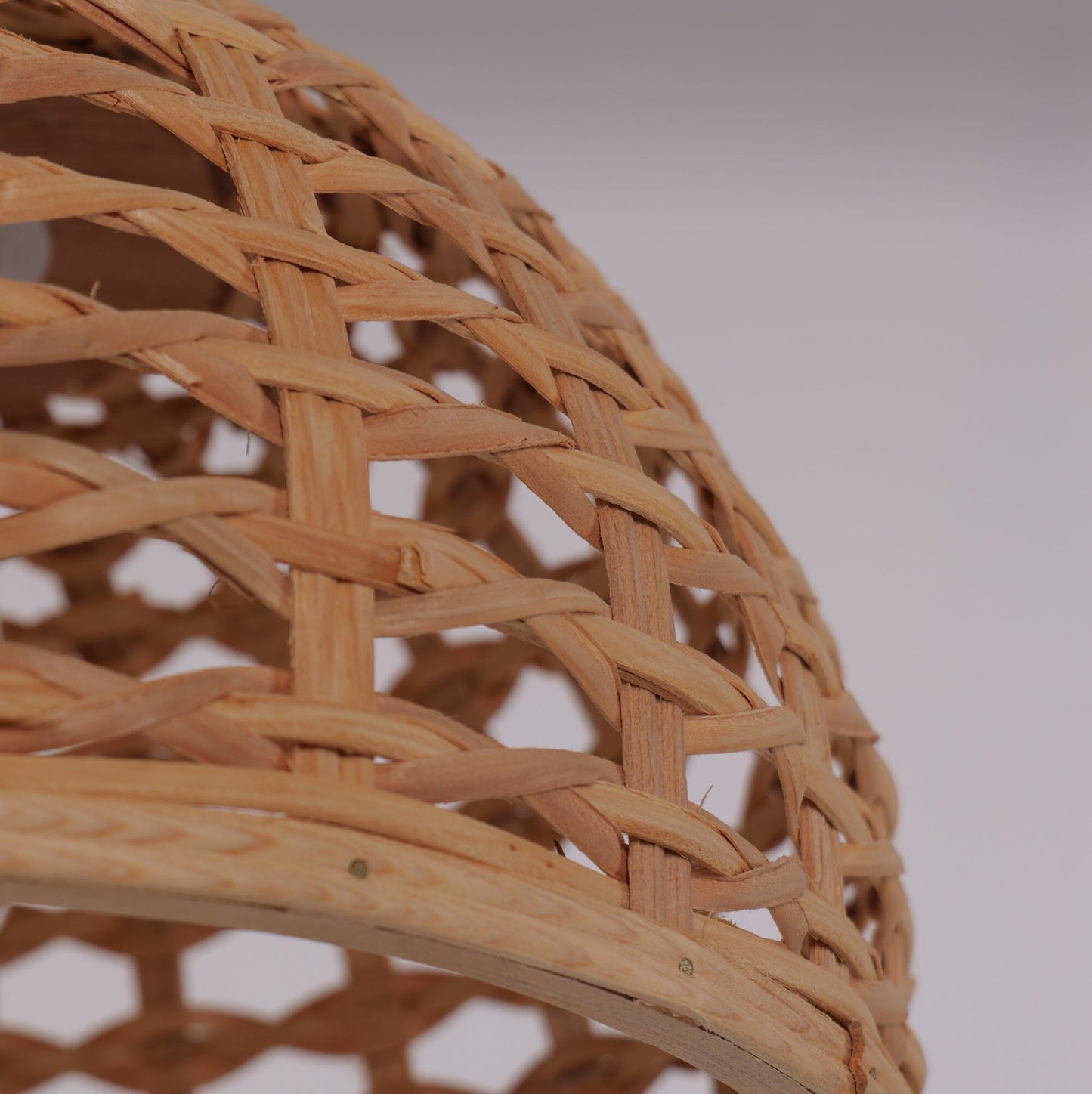 Lightsin Nature-Inspired Wooden Dome Warm Glow Pendant Light Lightsin UK