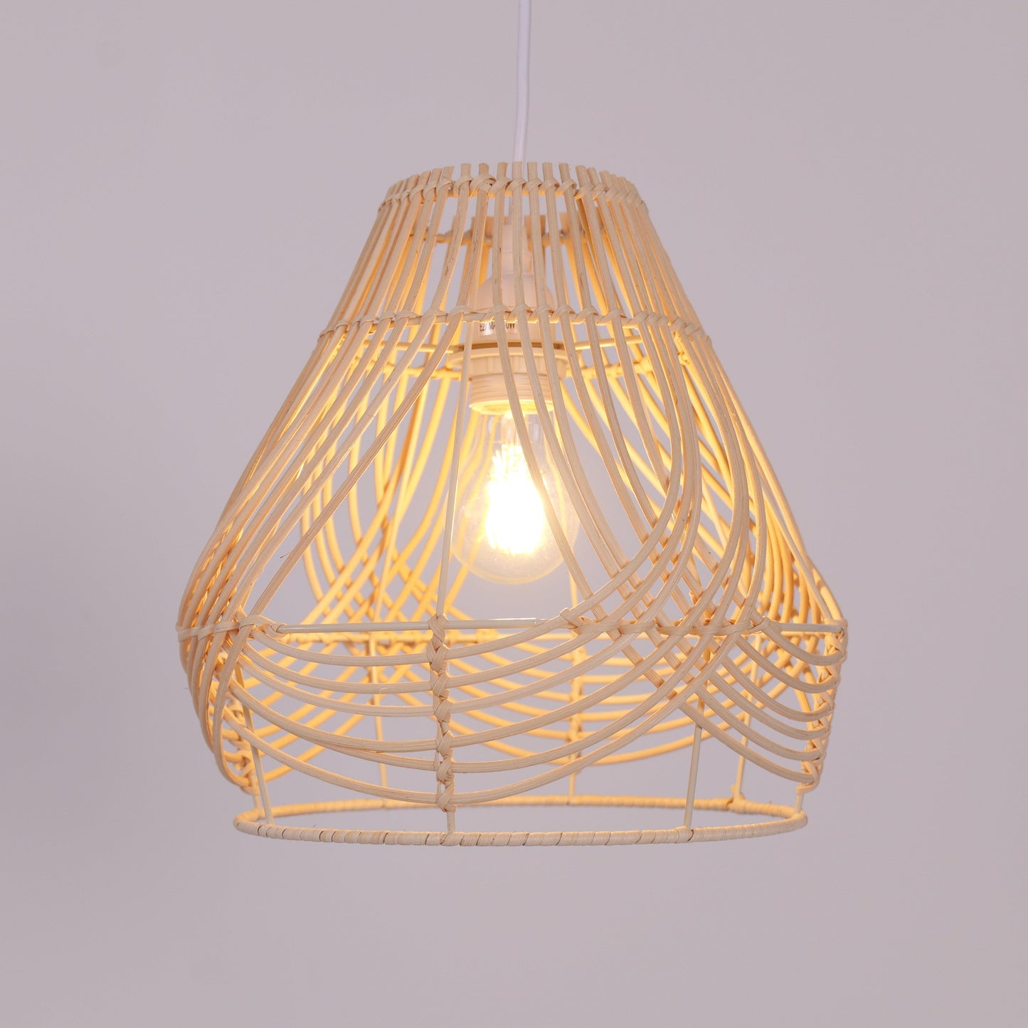 Lightsin Woven Whisper Natural Rattan Pendant Light for Serene Living Lightsin UK