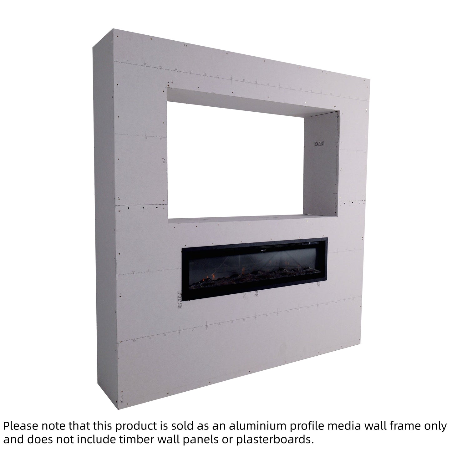 Easy-to-Install Aluminum Profile Media Wall Frame