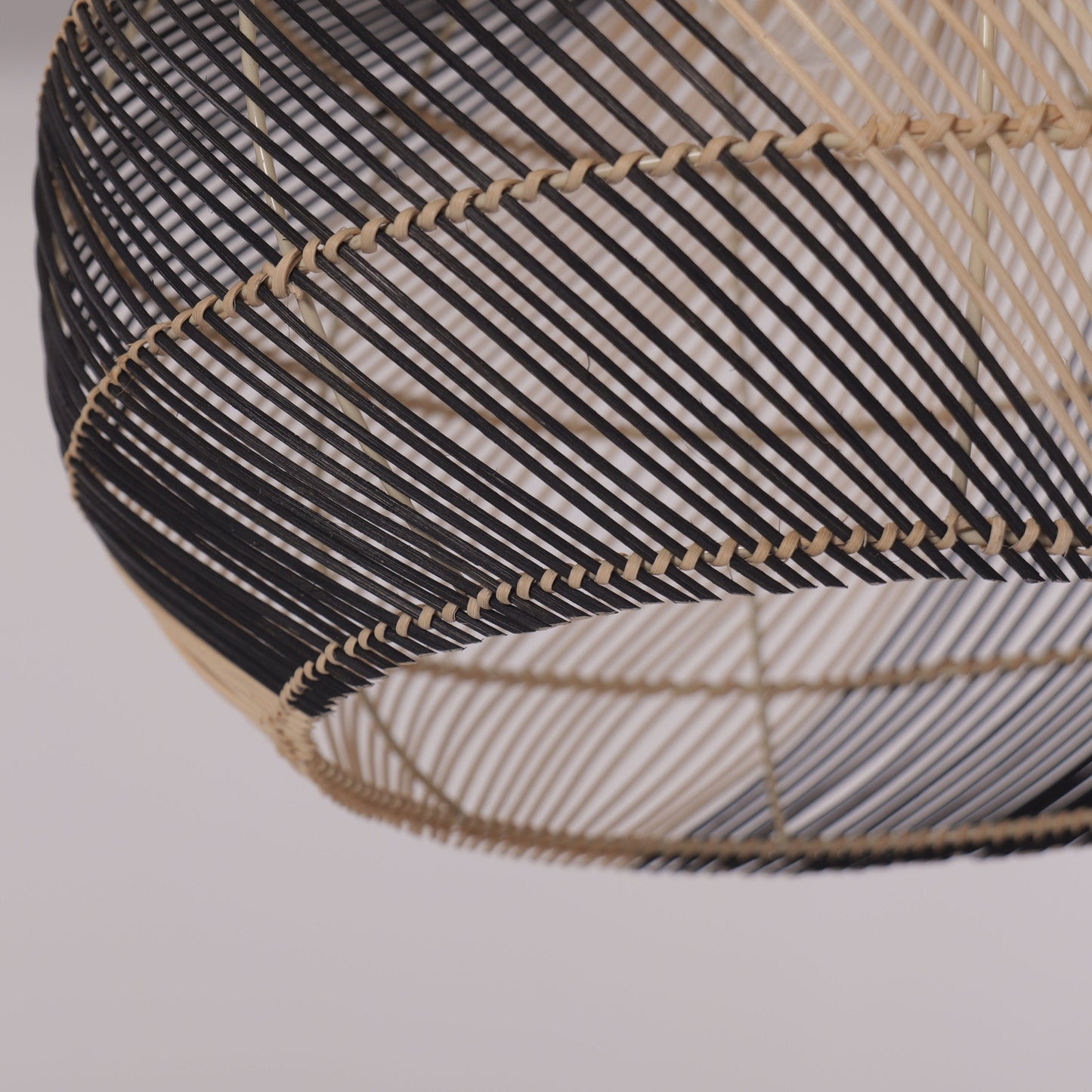 Lightsin Japanese Simple Vase Shaped Handwoven Rattan Pendant Light Lightsin UK