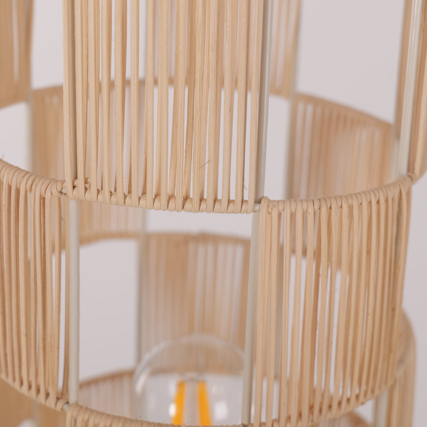 Lightsin Minimalist Square Hollow Rattan Floor Lamp Lightsin UK