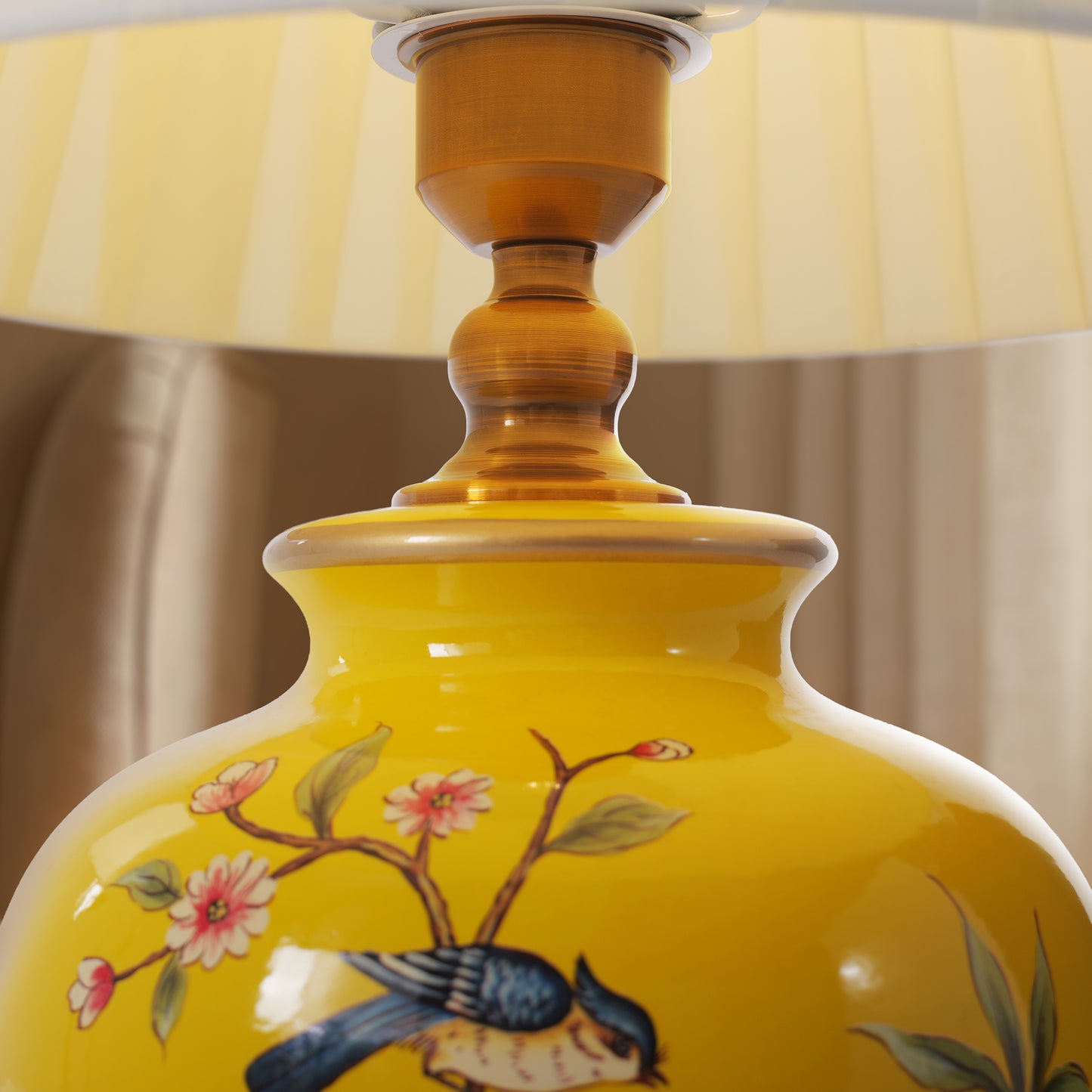 Chinoiserie Hand-Painted Ceramic Table Lamp Collection
