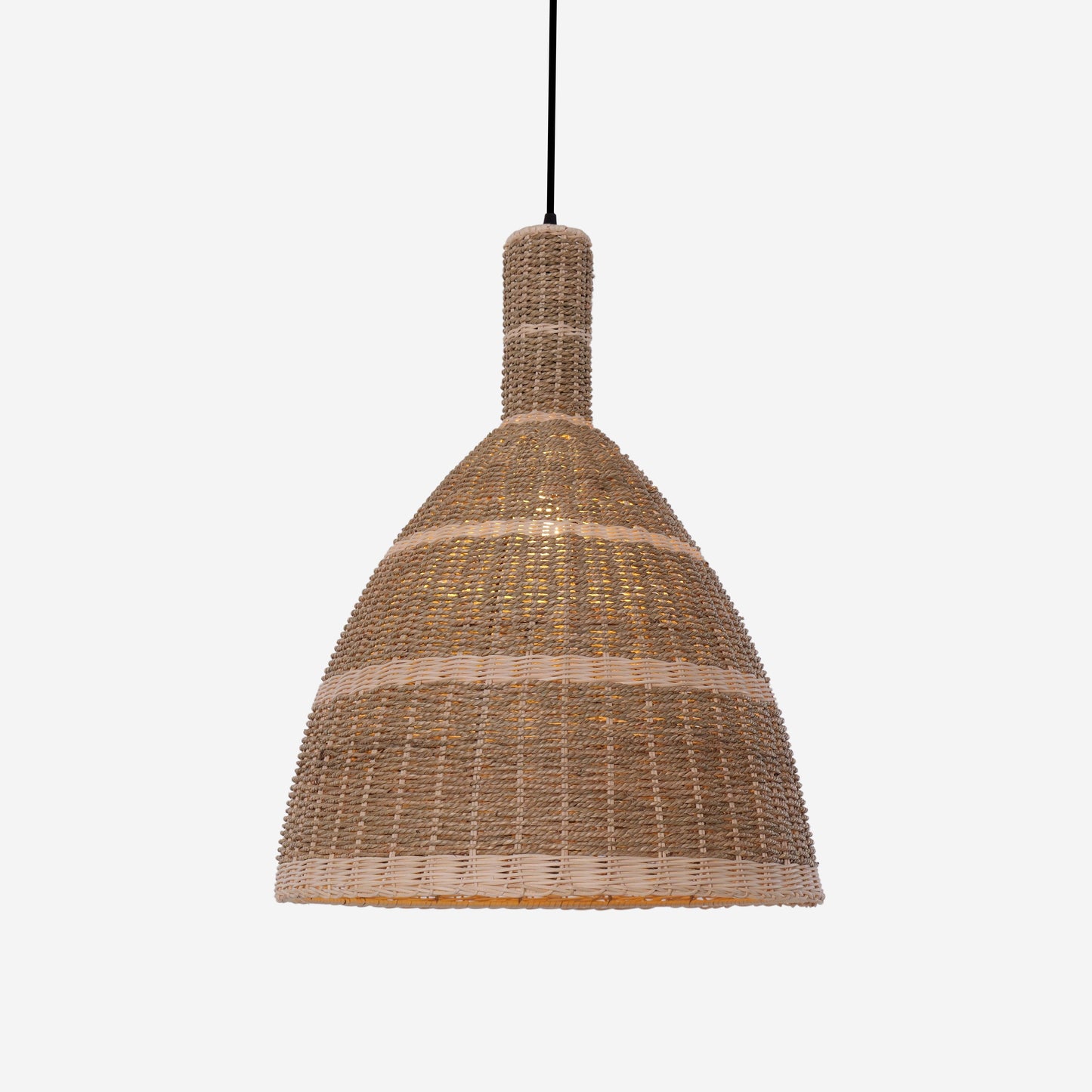 Living Nest UK Natural Woven Grass Dome Pendant Light for Cozy Interiors Living Nest UK