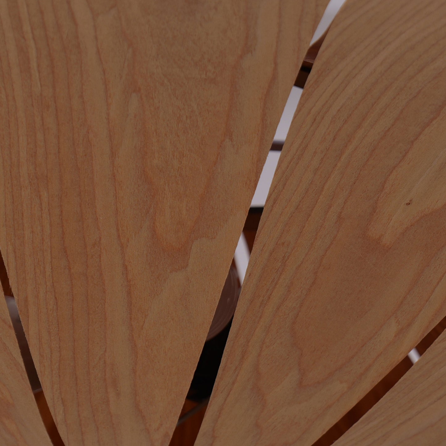 Large Wood Veneer LED Pendant Ceiling Light for Dining & Living Rooms