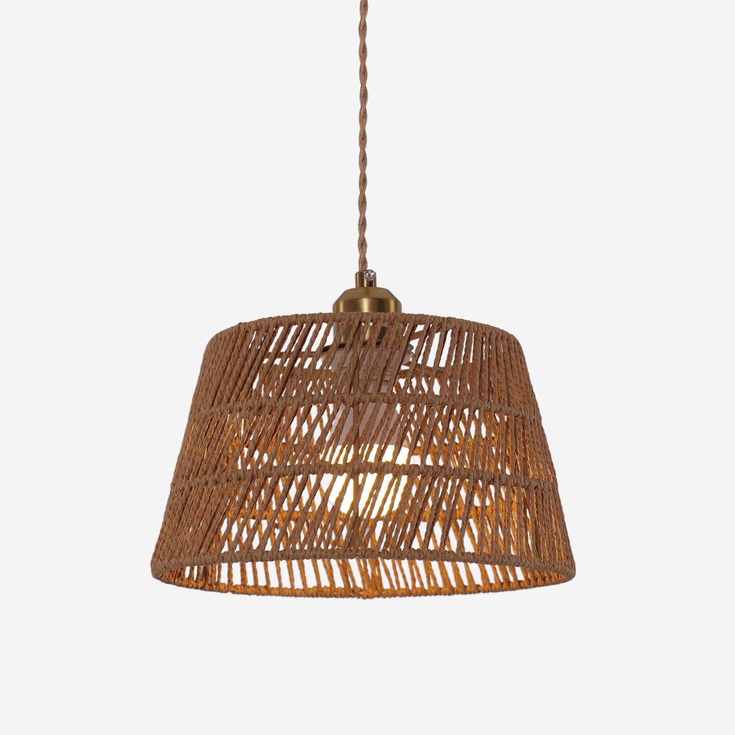 Lightsin Handcrafted Warm Rustic Paper Rope Pendant Light Lightsin UK