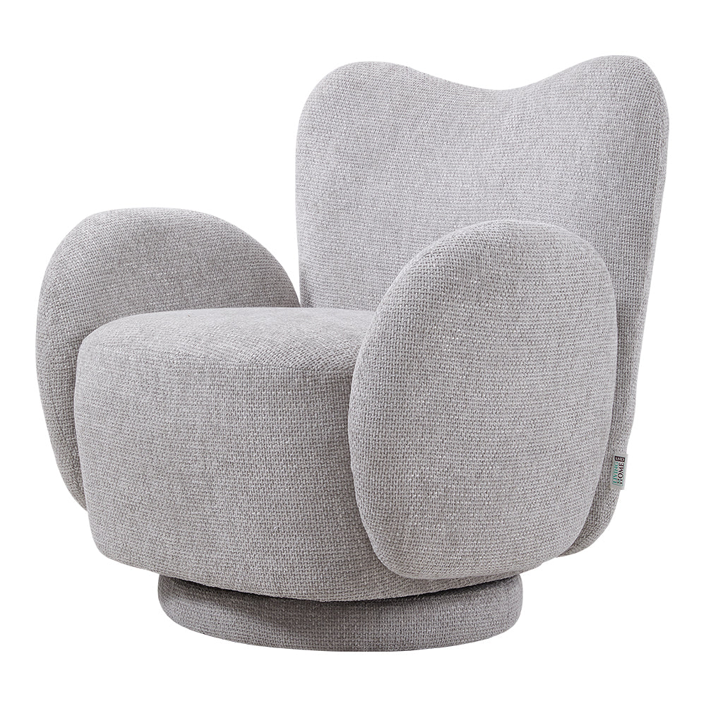 Chenille Upholstered Swivel Chair Armchair