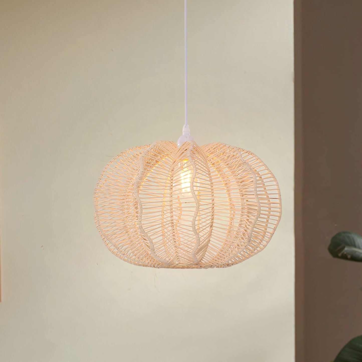 Lightsin Woven Rattan Ceiling Light for a Serene Ambiance Lightsin UK