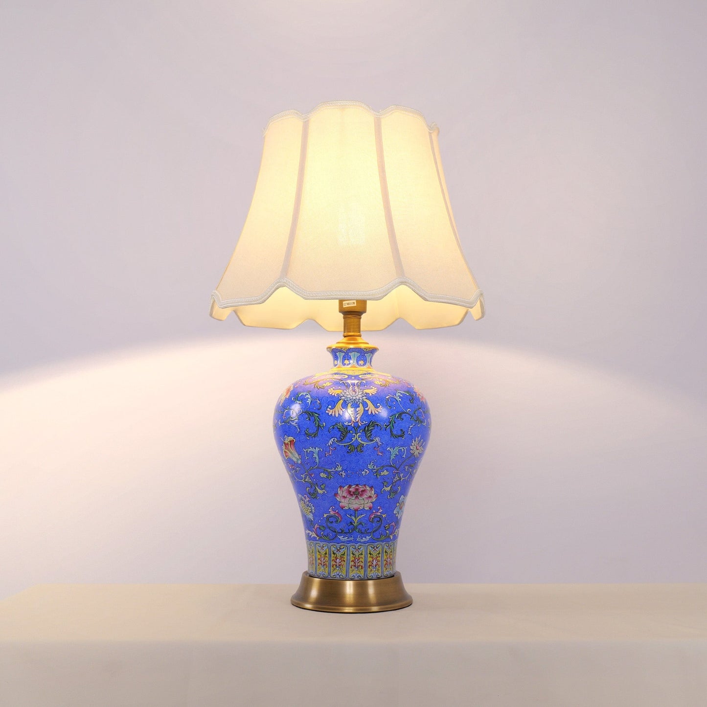 Lightsin Elegant Handcrafted Ceramic Table Lamp Collection with Floral Design Lightsin UK
