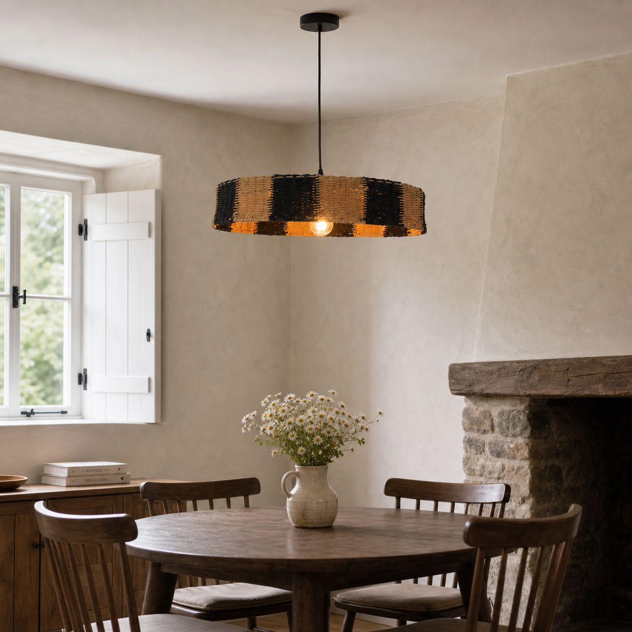 Lightsin Handwoven Paper Rope Pendant Light for a Warm Modern Glow Lightsin UK 