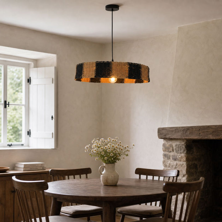 Lightsin Handwoven Paper Rope Pendant Light for a Warm Modern Glow Lightsin UK 