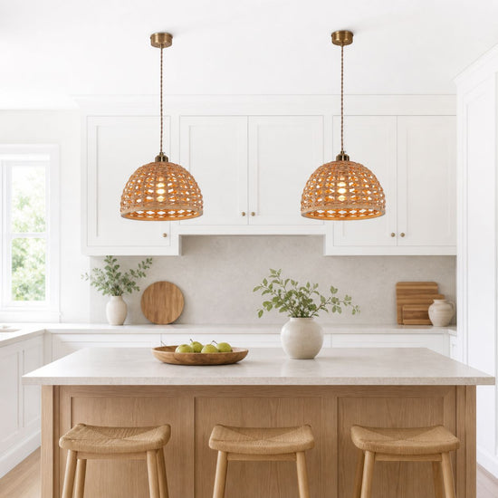 Lightsin Nature-Inspired Wooden Dome Warm Glow Pendant Light Lightsin UK 
