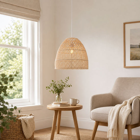 Lightsin TerraBell Dome Shaped Rattan Hanging Light Lightsin UK 