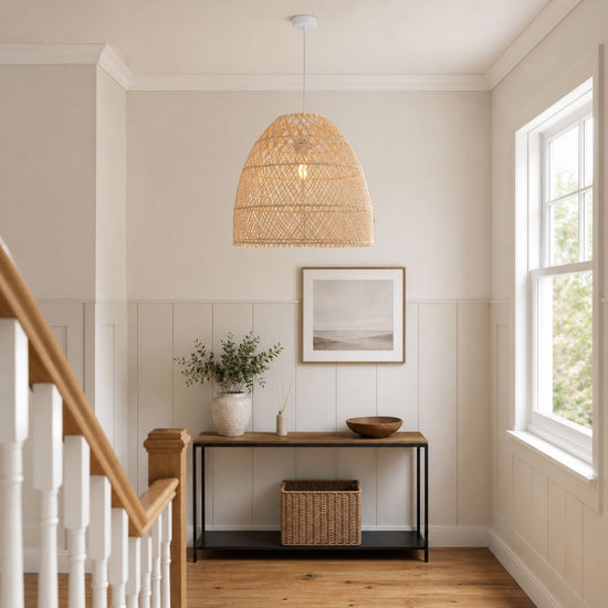 Lightsin TerraBell Dome Shaped Rattan Hanging Light Lightsin UK 