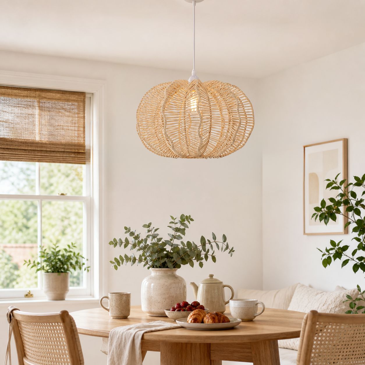 Lightsin Woven Rattan Ceiling Light for a Serene Ambiance Lightsin UK 
