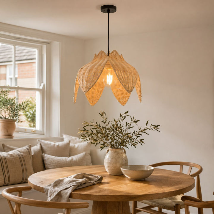 Lightsin AmberNest Natural Rattan Light for Calm Cozy Corners Lightsin UK 