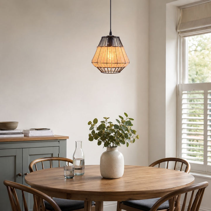 Glyph-Lightsin Hexagonal Woven Pendant Light for Natural Warmth and Modern Style Lightsin UK 
