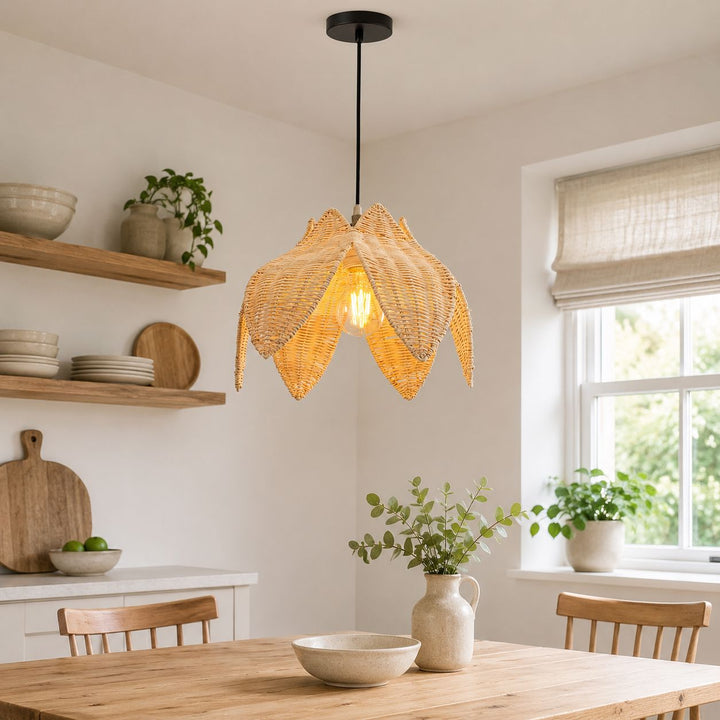 Lightsin AmberNest Natural Rattan Light for Calm Cozy Corners Lightsin UK 